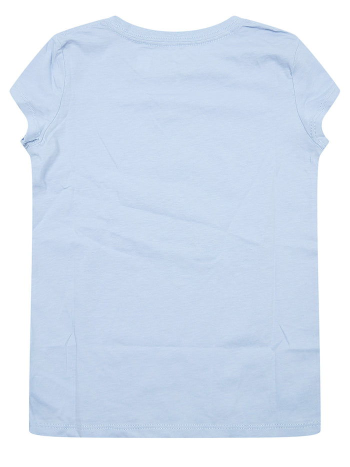 Knit-t-shirt Blue Cotton
