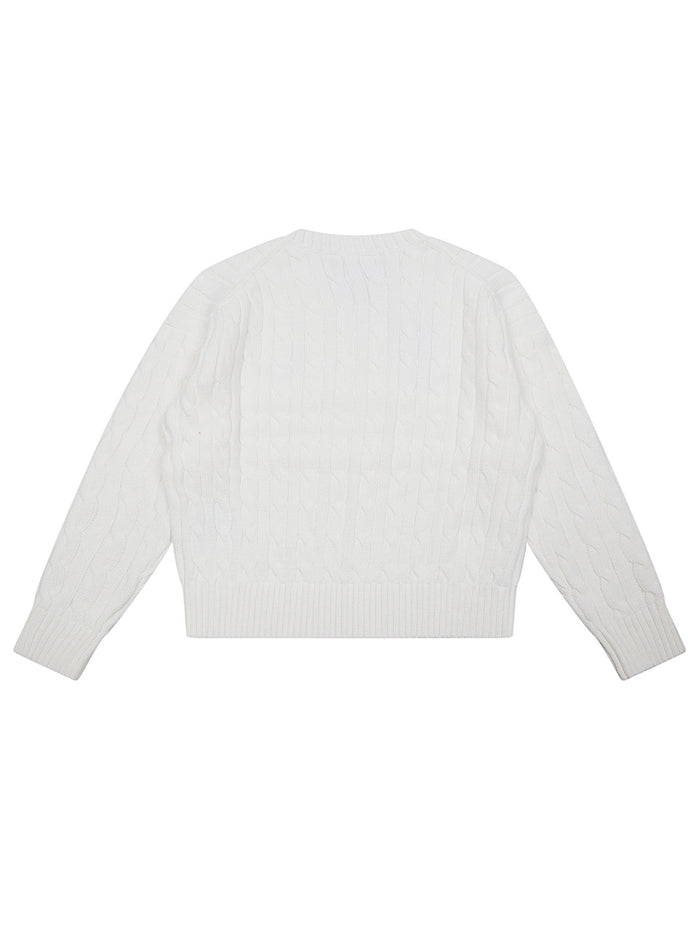 Sweater-pullover White Cotton Maglia