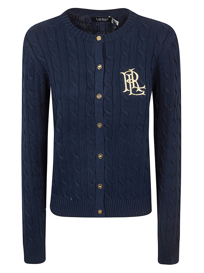 Ralhan-Long Sleeve-Cardigan Blue Cotton Maglia