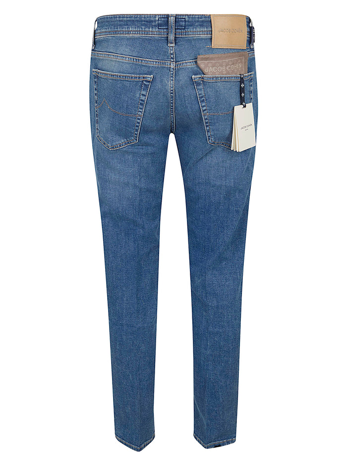 Pant5 Pkt Cropped Slim Fit Scott Denim Stretch Blue Co Em Ea Jean