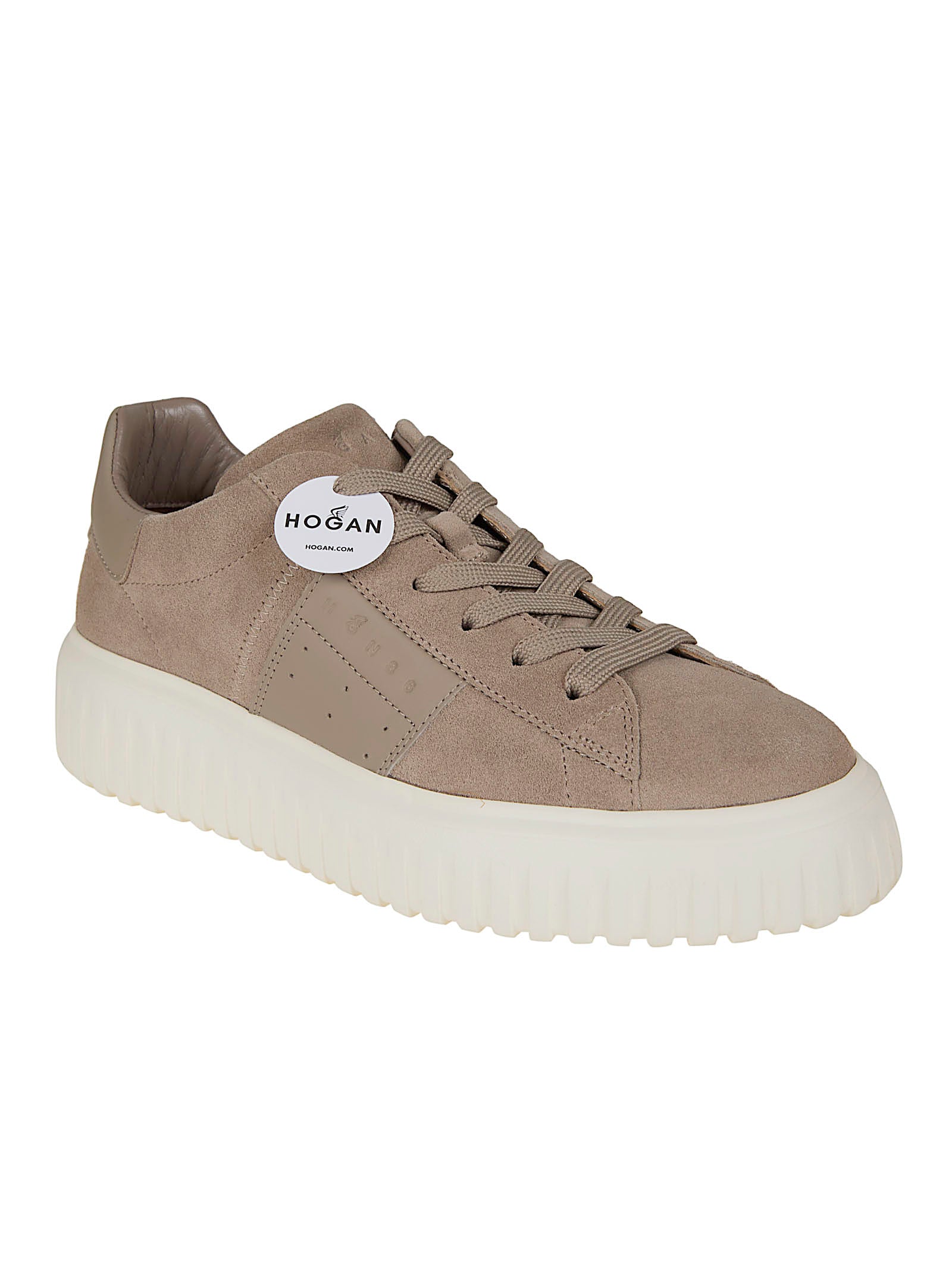 H-stripes Allacciato Banda Brown Calfskin Calzature