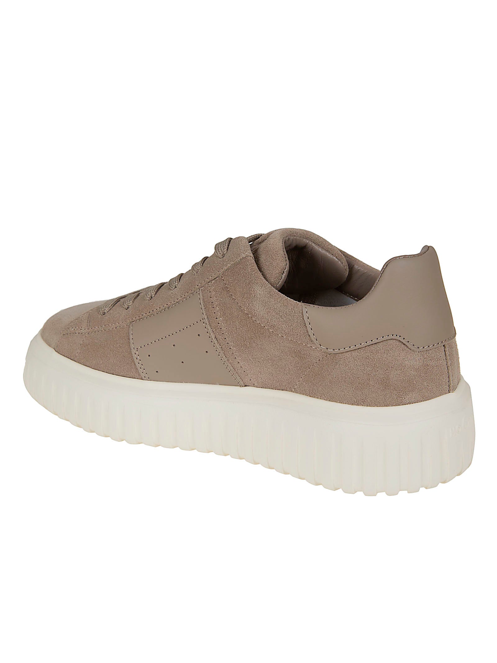 H-stripes Allacciato Banda Brown Calfskin Calzature