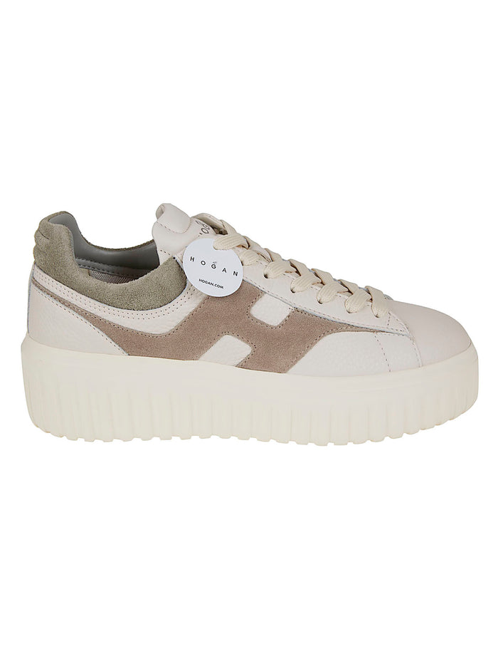 H-Stripes Allacciato H Spezzata Nude & Neutrals Calfskin Mutton Calzature