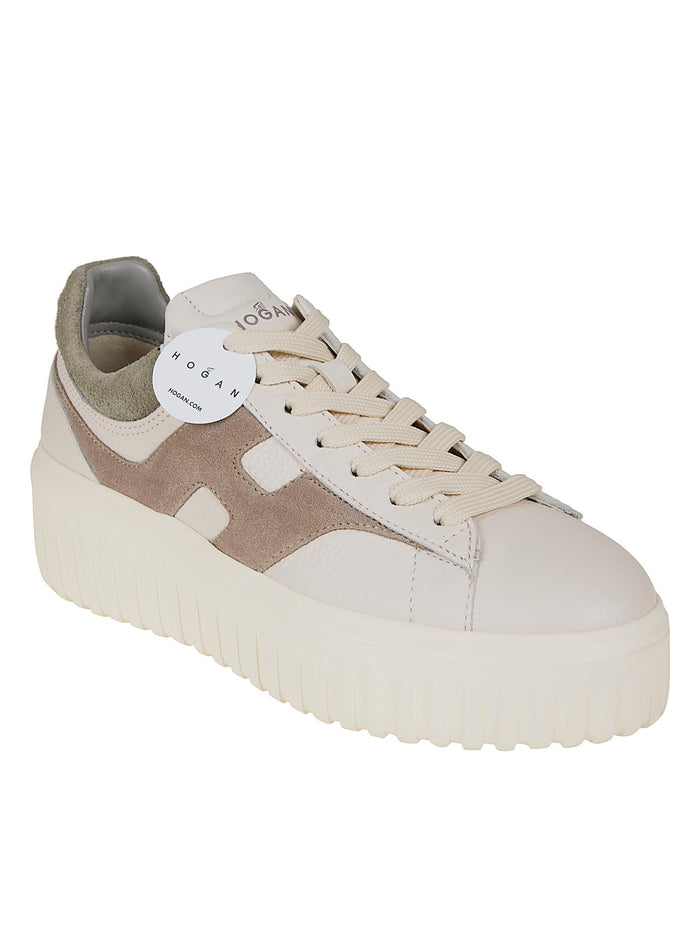 H-Stripes Allacciato H Spezzata Nude & Neutrals Calfskin Mutton Calzature