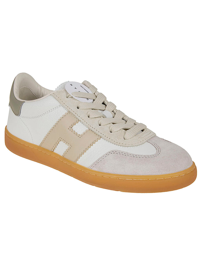 Cool Allacciato H White Calfskin Mutton Calzature