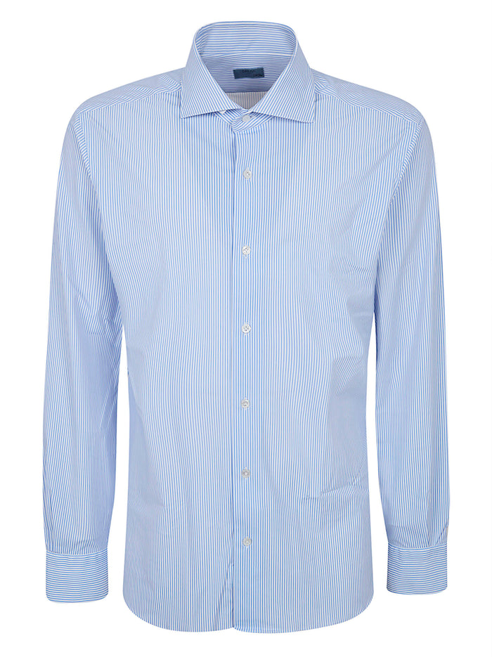 Neck Shirt Blue Ny Sp Camicia