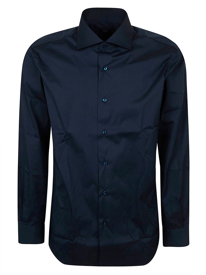 Neck Shirt Blue Co Pa Ea Camicia