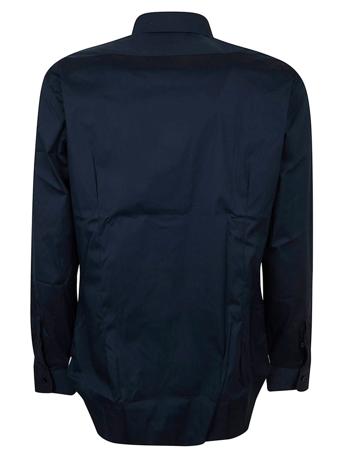 Neck Shirt Blue Co Pa Ea Camicia