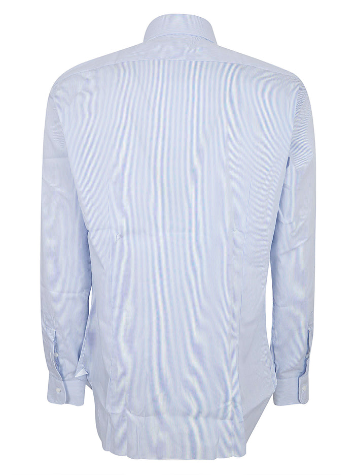 Neck Shirt Blue Co Pa Ea Camicia