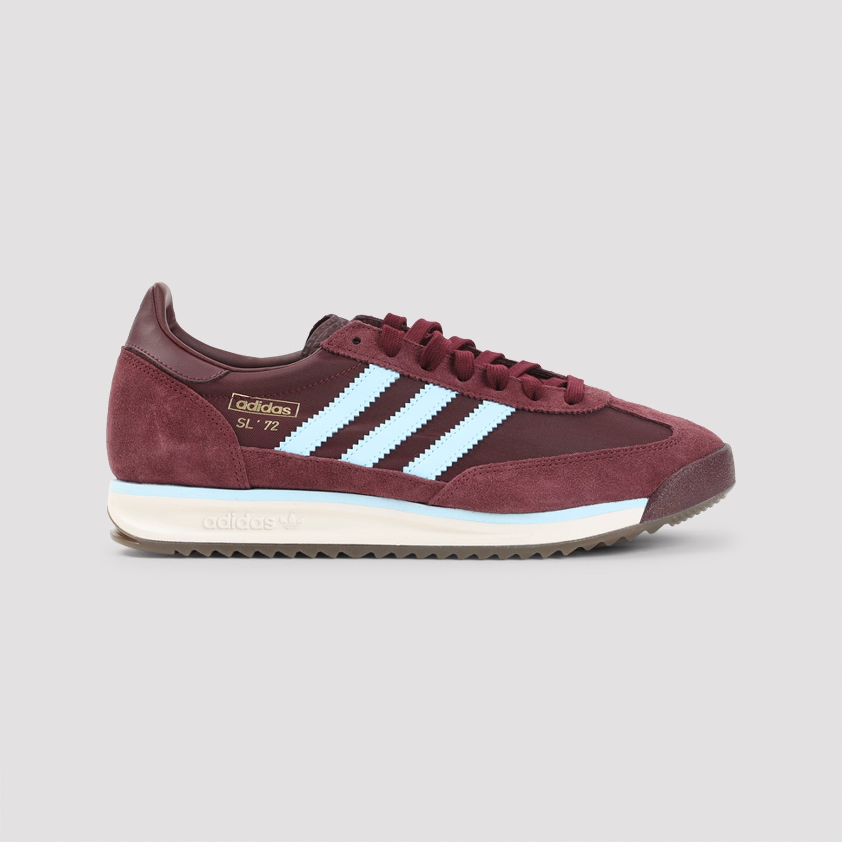 Sl72 Sneakers Red Suede Leather Textile Rubber Shoe