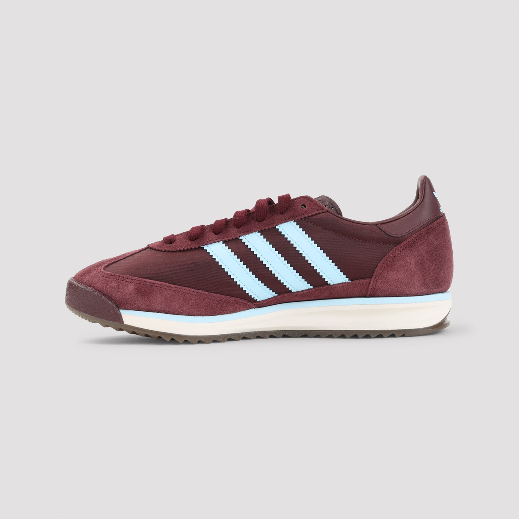 Sl72 Sneakers Red Suede Leather Textile Rubber Shoe