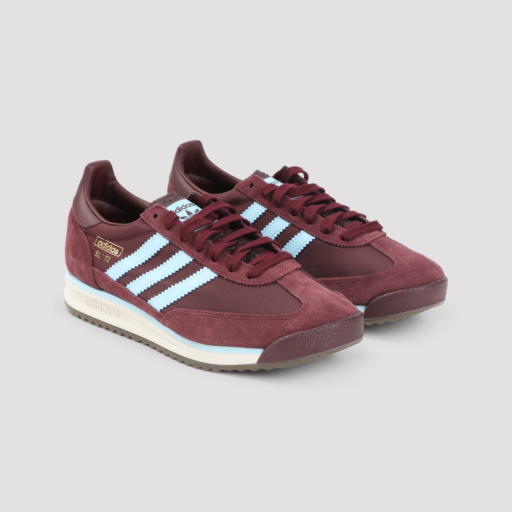 Sl72 Sneakers Red Suede Leather Textile Rubber Shoe