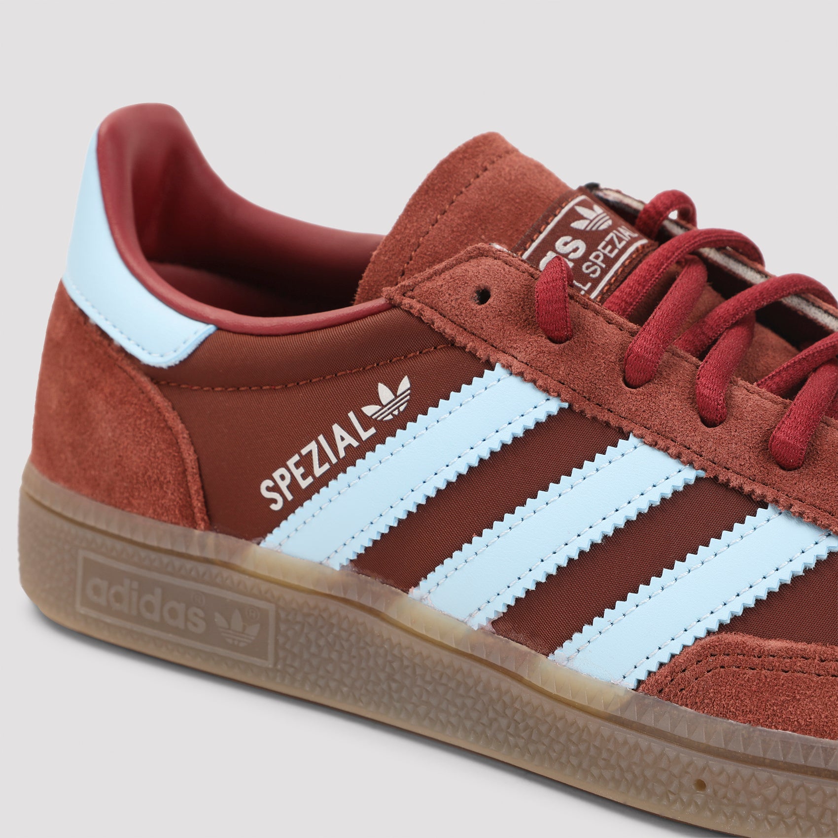 Handball Spezial Sneakers Red Suede Leather Textile Rubber