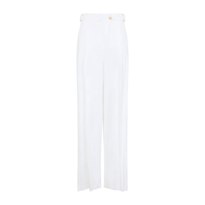 Linen Pants Nude & Neutrals Viscose Elastane