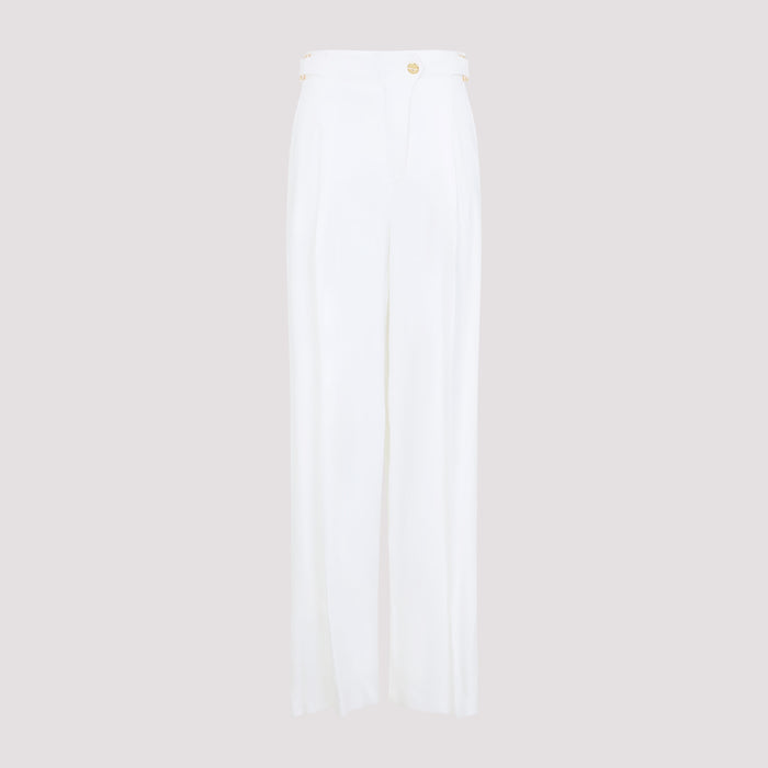 Linen Pants Nude & Neutrals Viscose Elastane