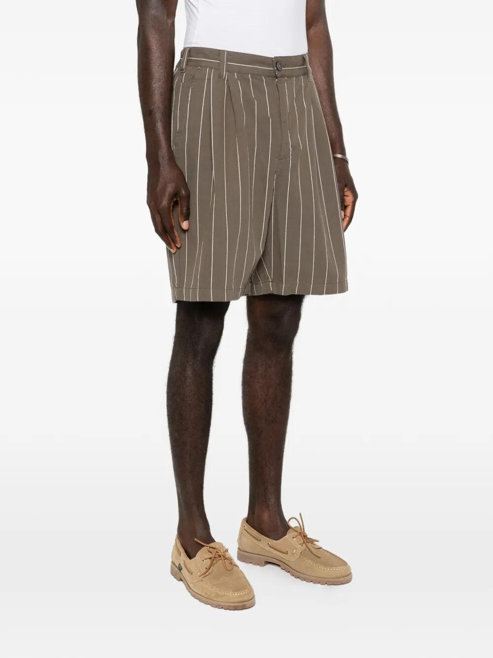 Foster Stripe Pleated Short Multicolour Pant