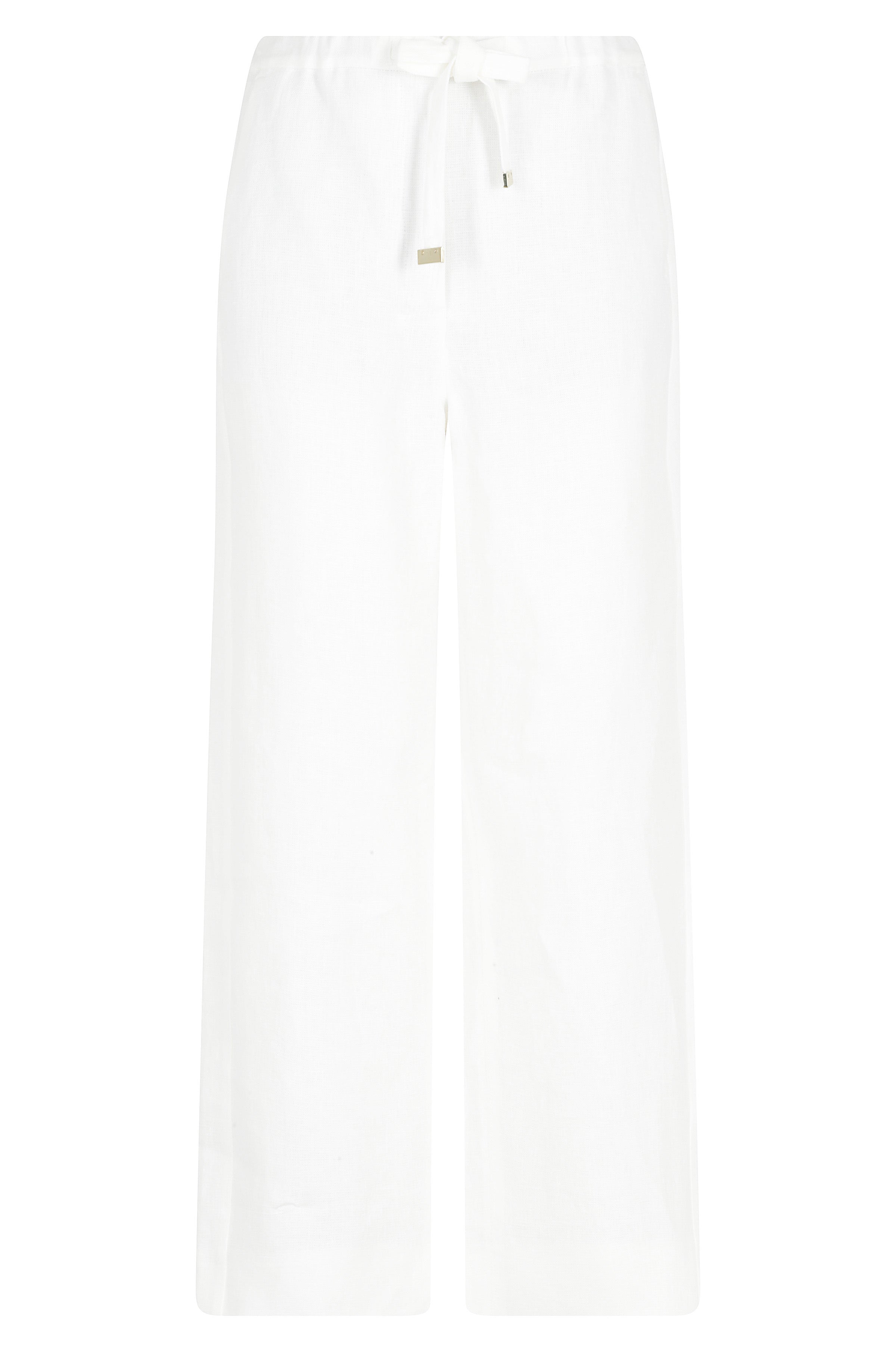 Amedea White Lino Pantaloni