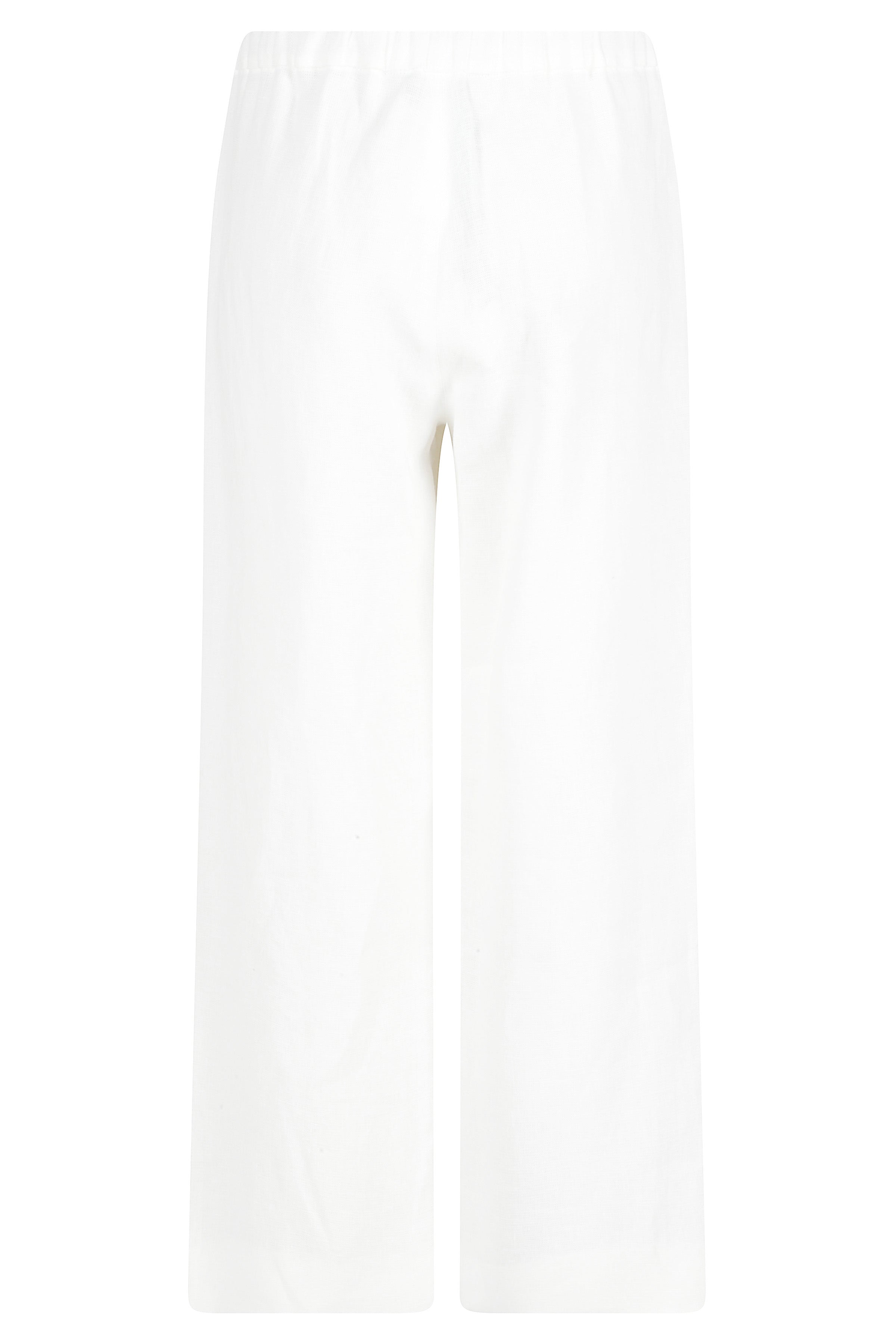 Amedea White Lino Pantaloni