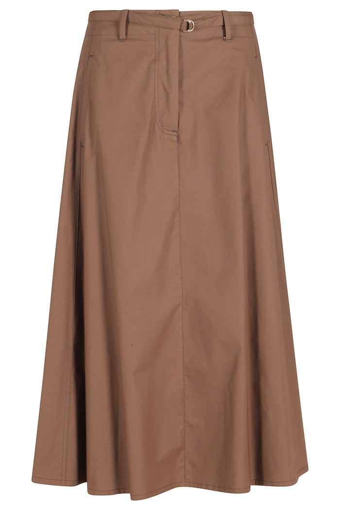 Gonna Brown Cotone Elastane