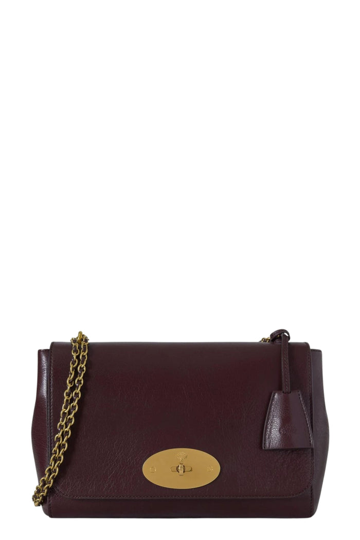 Medium Lily High Shine Red Pelle Borsa