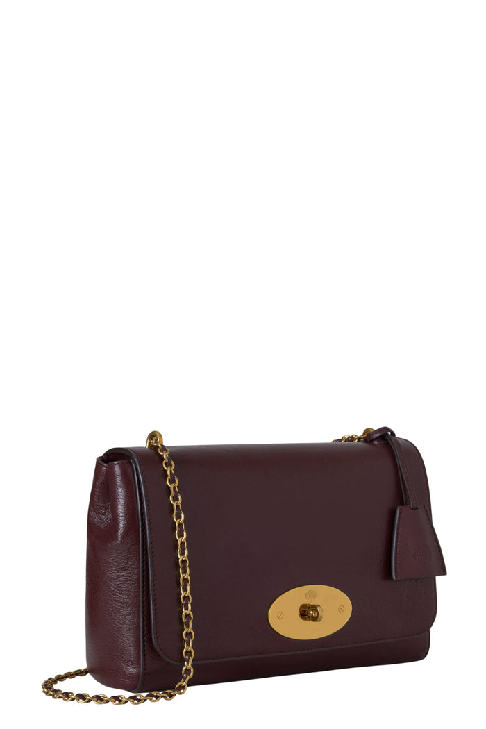 Medium Lily High Shine Red Pelle Borsa
