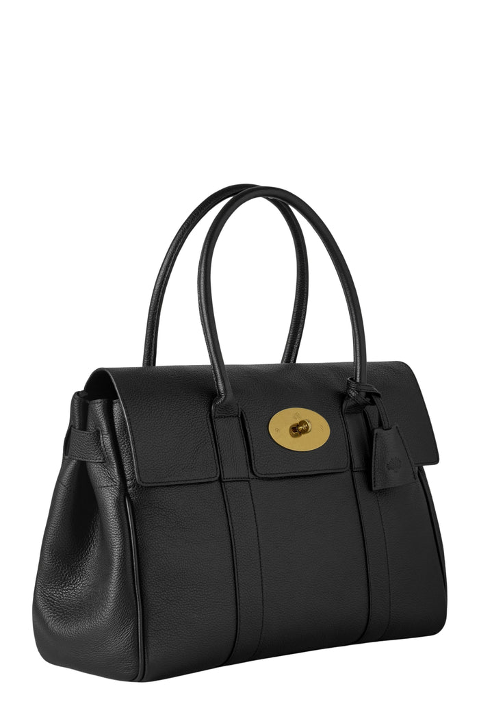 Bayswater Small Classic Grain Black Pelle Borsa