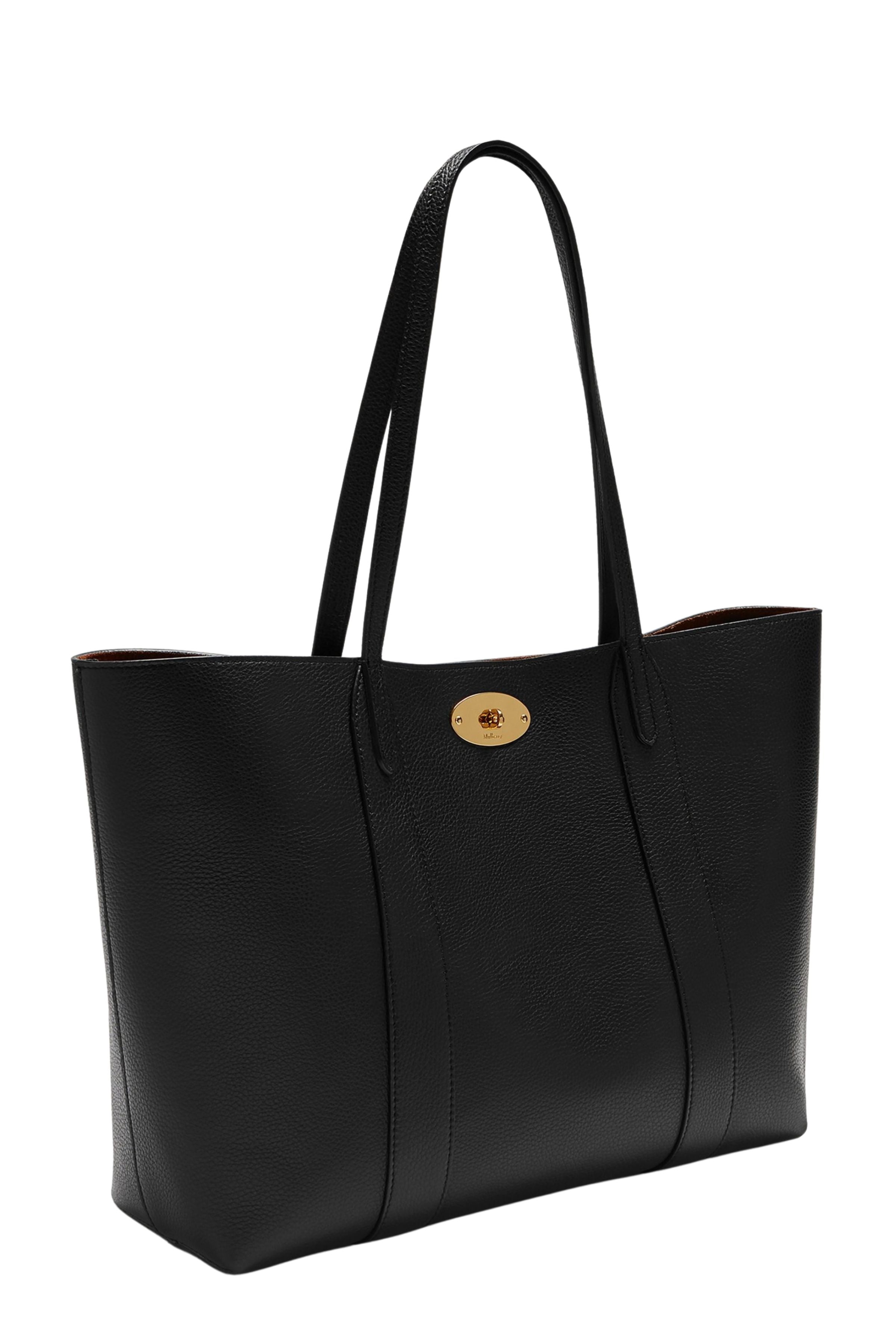 Bayswater Tote Small Classic Grain Black Pelle Borsa