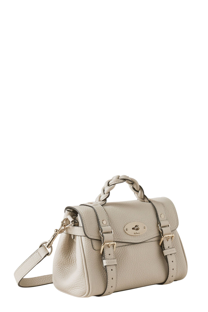 Mini Alexa Heavy Grain Nude & Neutrals Pelle Borsa