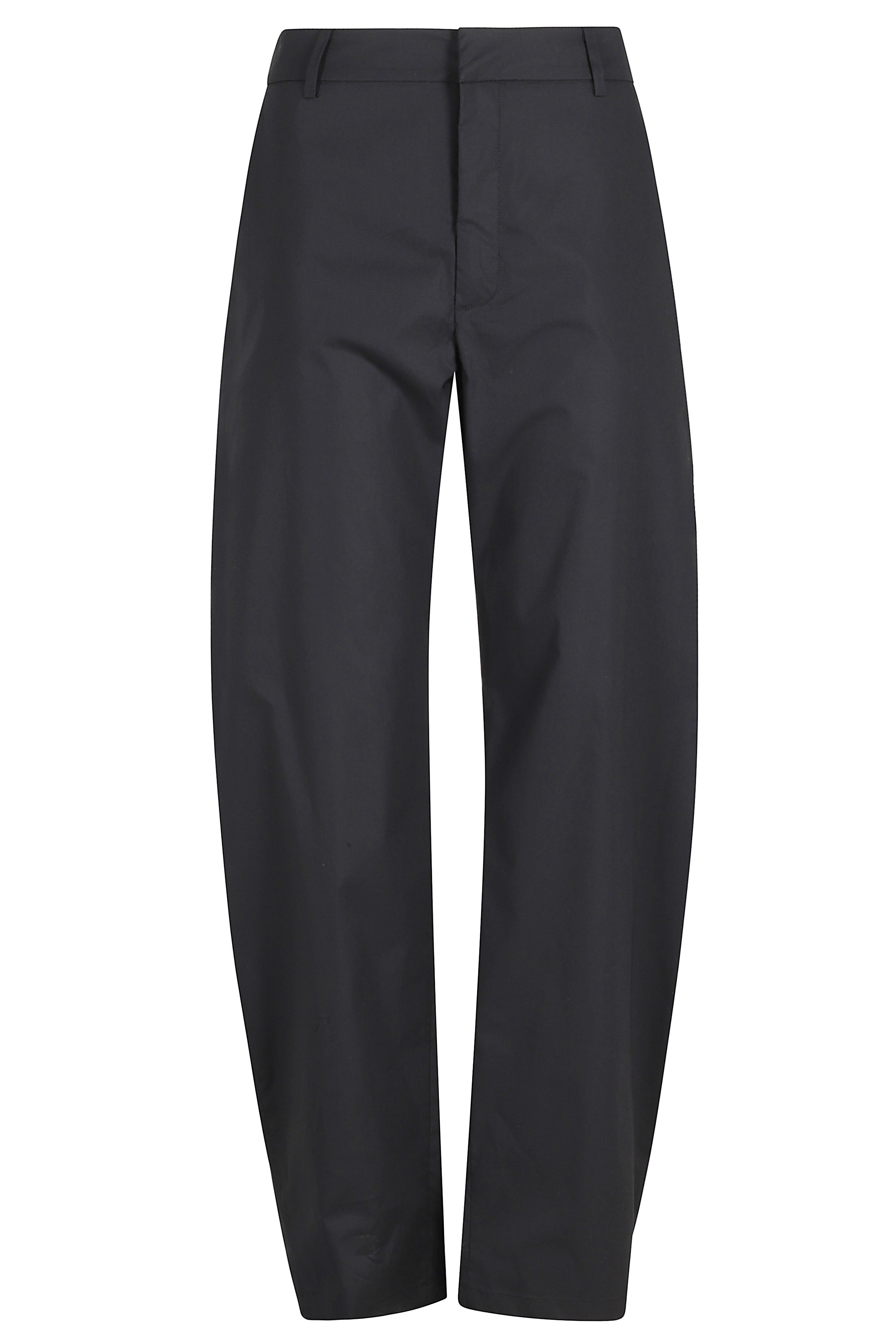 Pantalone Balloon Popeline Black Cotone Elastane Pantaloni