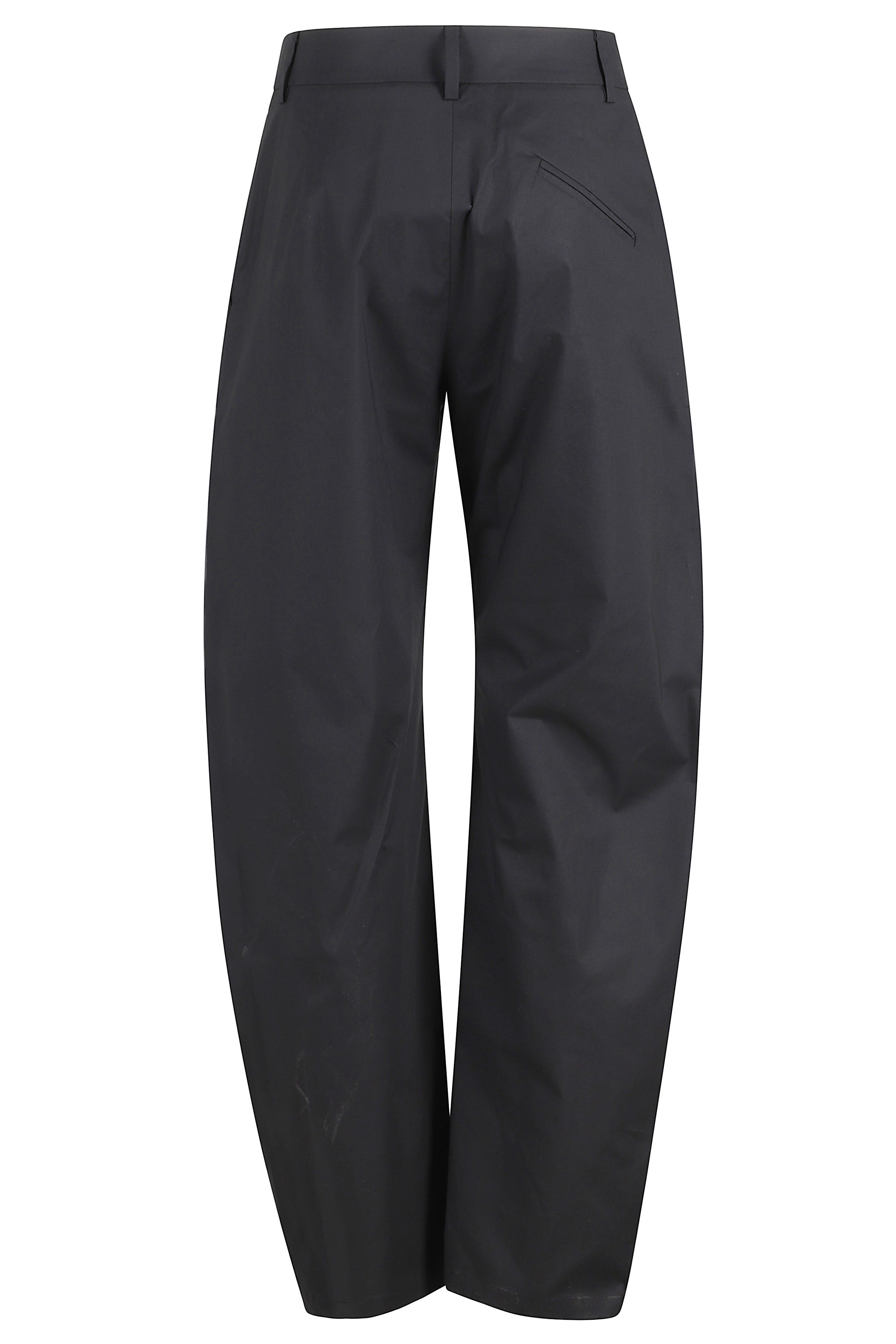 Pantalone Balloon Popeline Black Cotone Elastane Pantaloni