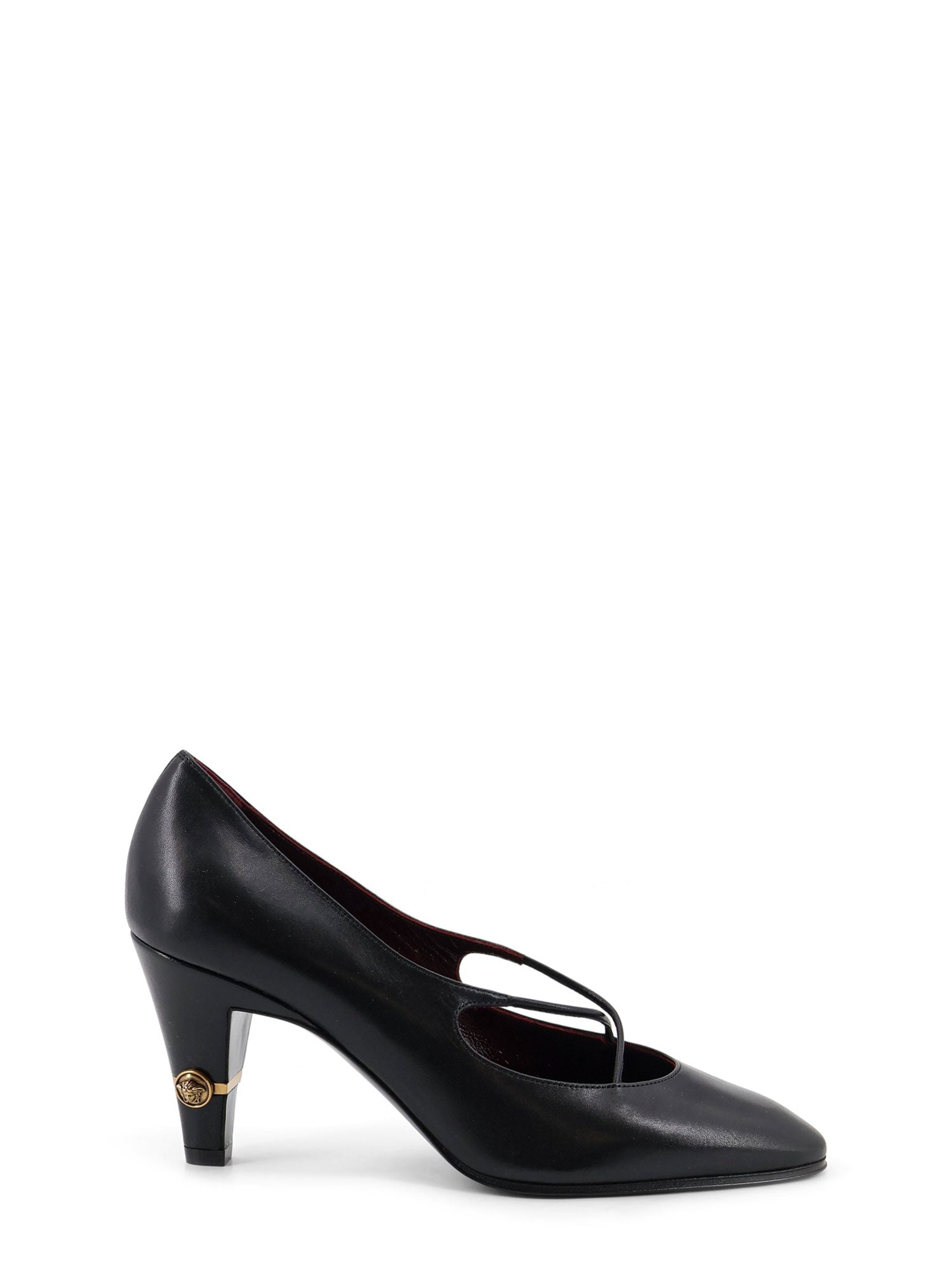 Versace With Heel Blackgold Pelle