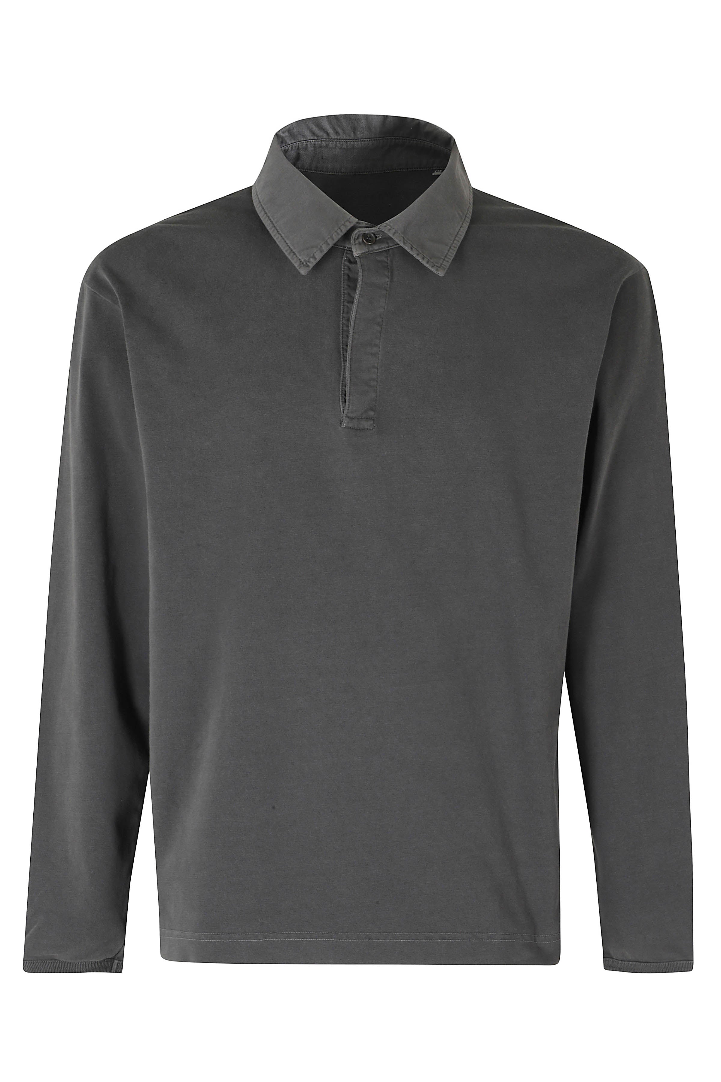 Heavy Jersey Rugby Polo Black Cotone