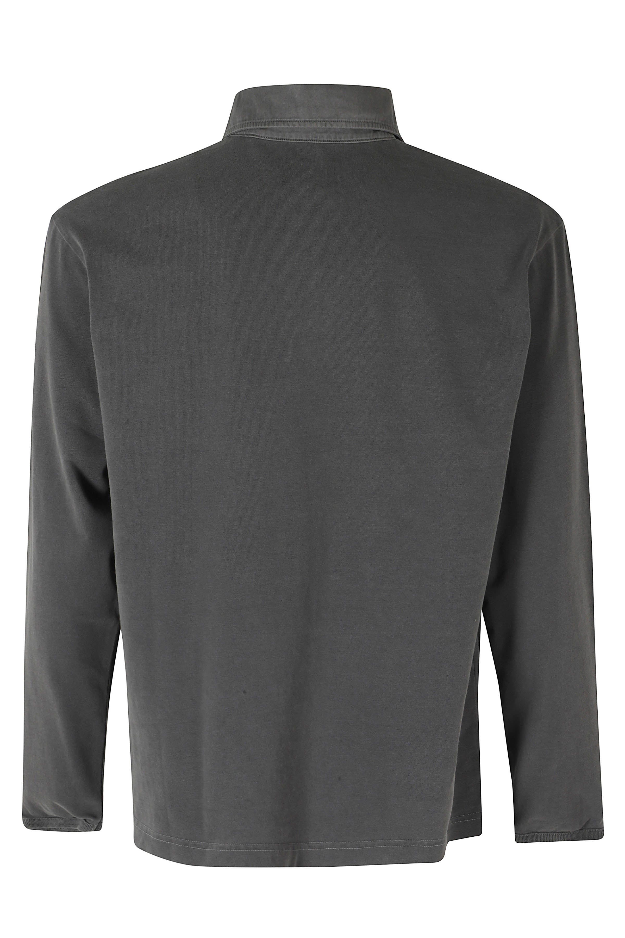Heavy Jersey Rugby Polo Black Cotone