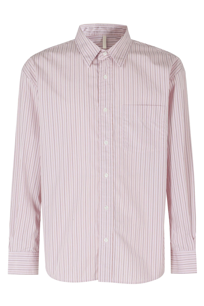 New Base Shirt Pink & Purple Cotone Camicia