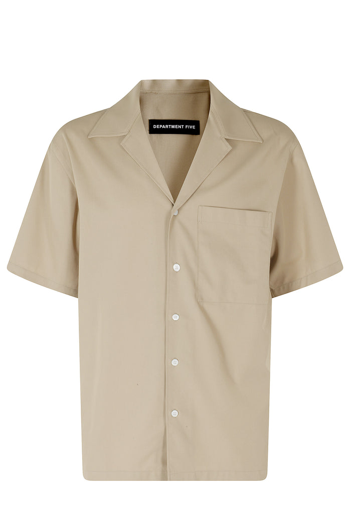 Cape Camicia Bowling Brown Cotone