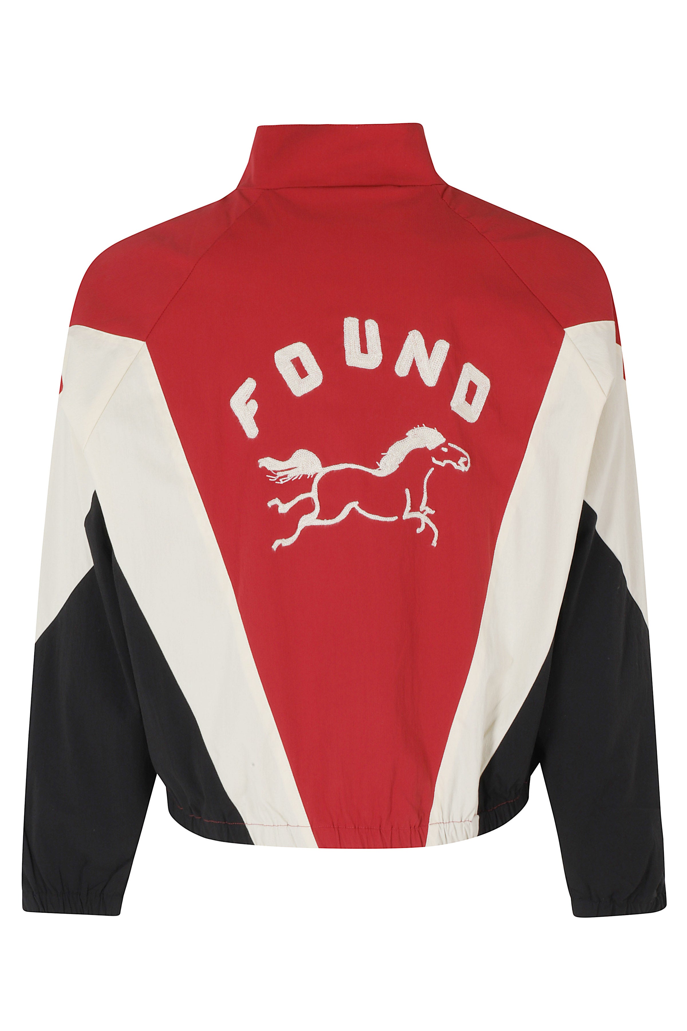 Pine And Rose Track Jacket Red Cotton Nylon Spandex Giubbotto