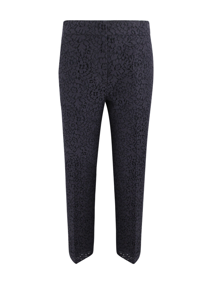 Max Mara Studio Trousers Blue Poliamide