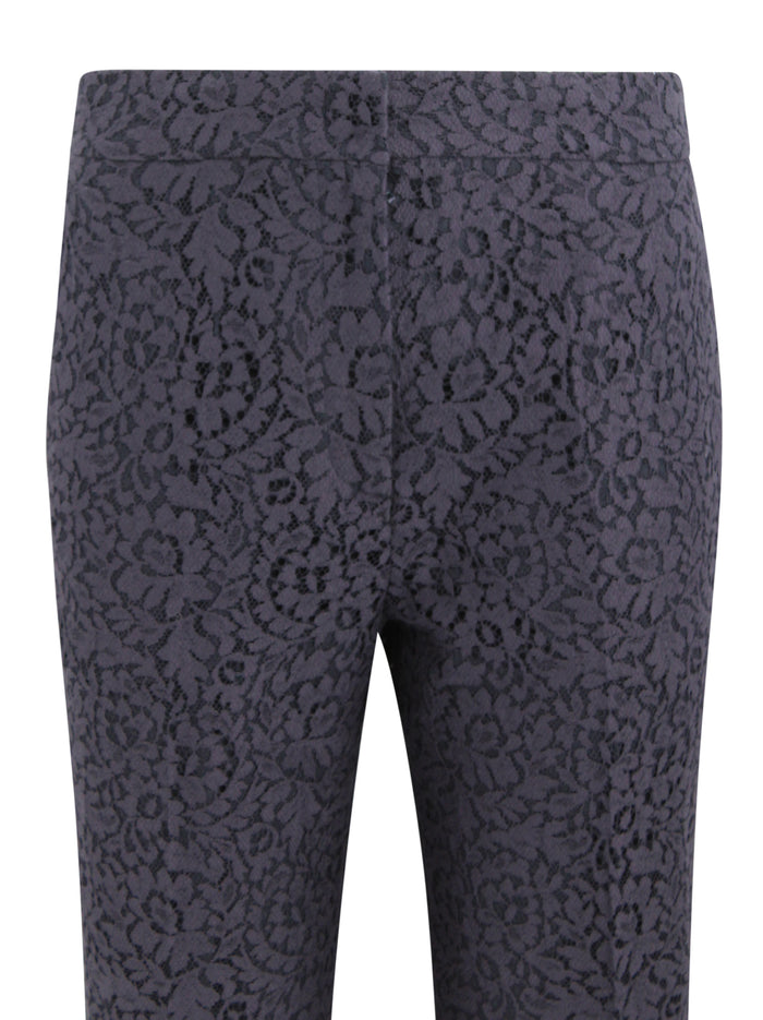 Max Mara Studio Trousers Blue Poliamide
