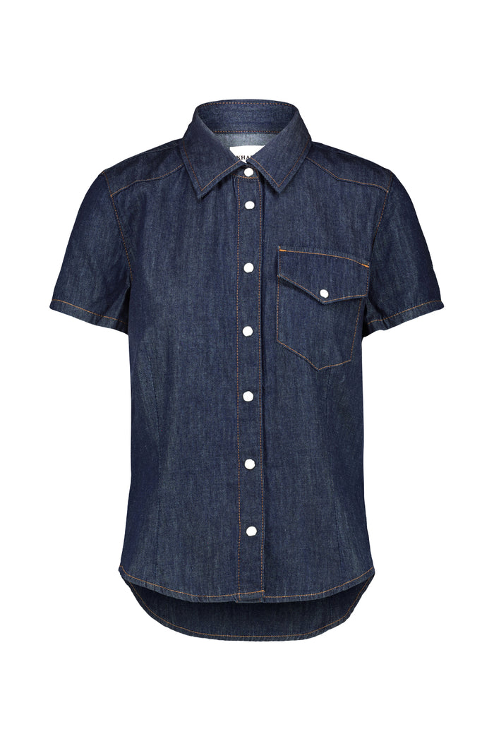 Cavazos Shirt Blue Cotton Camicia