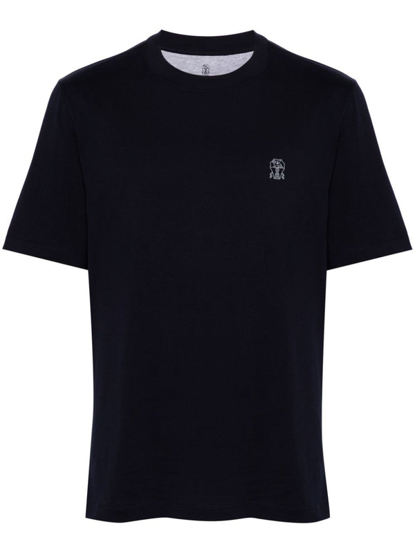 Brunello Cucinelli Cotton 100% t-shirt in navy