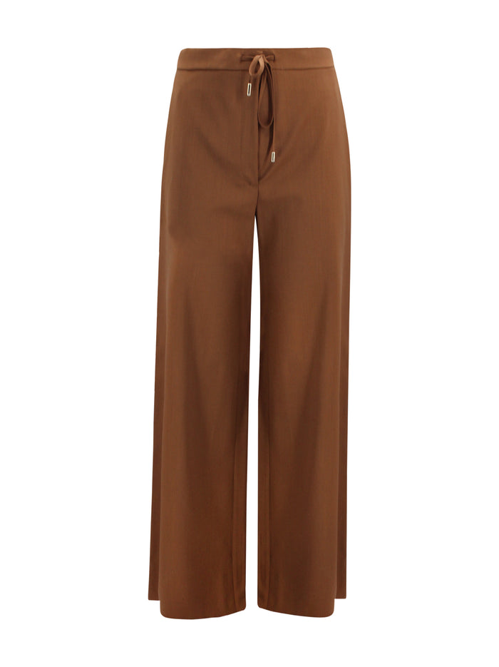 Max Mara Studio Trousers Cioccolato Wool