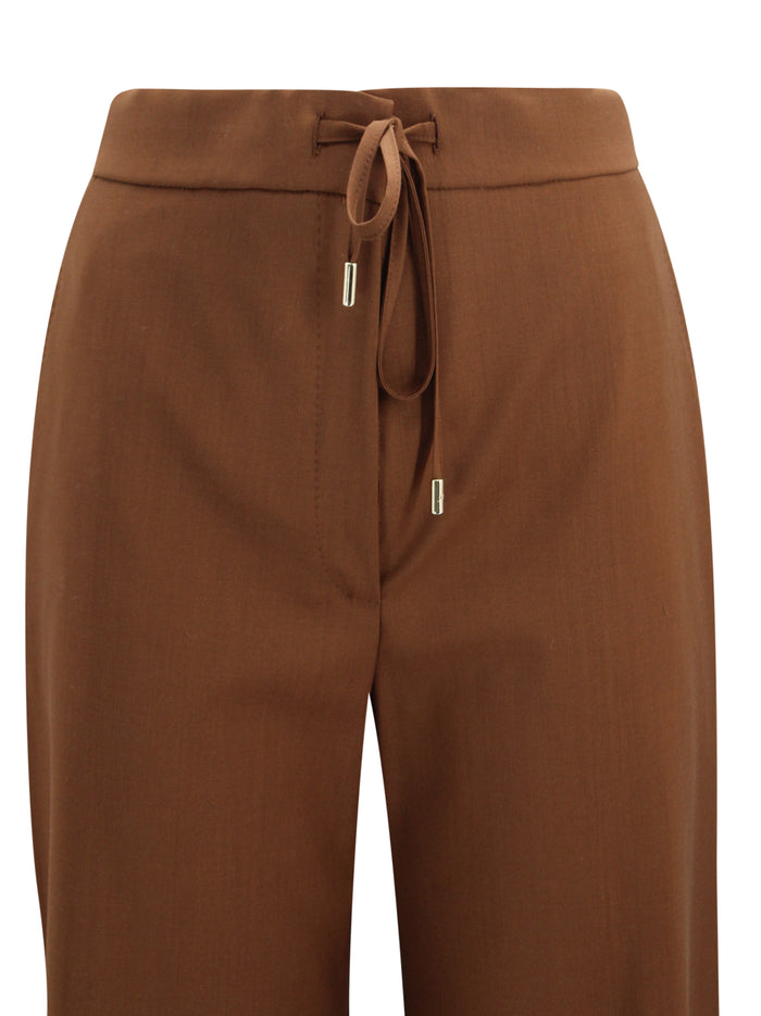 Max Mara Studio Trousers Cioccolato Wool