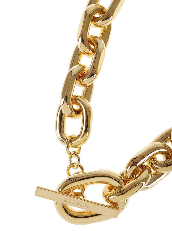 Gold Xl Link Necklace Metallic Aluminium Laiton Collana