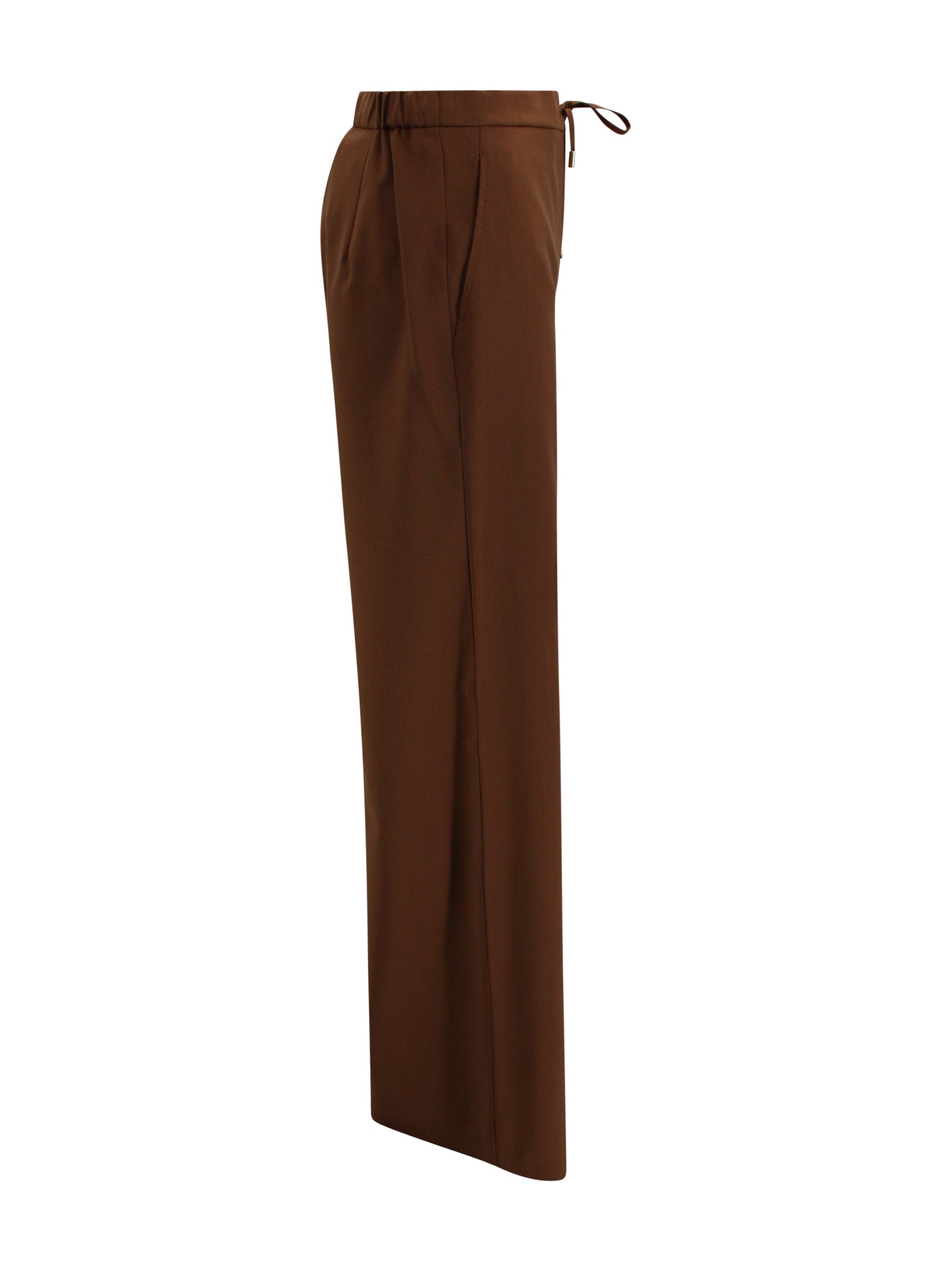 Max Mara Studio Trousers Cioccolato Wool