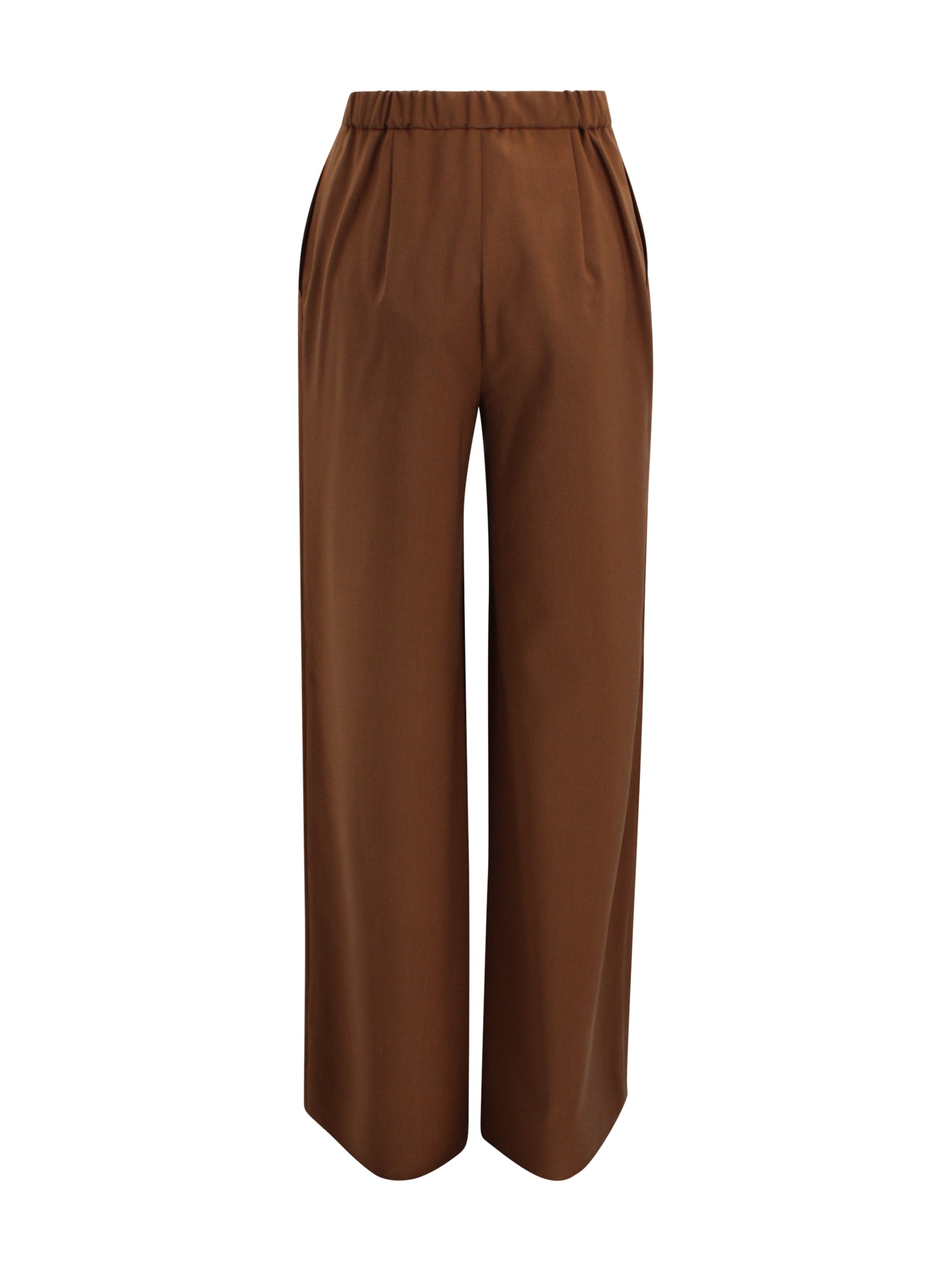 Max Mara Studio Trousers Cioccolato Wool