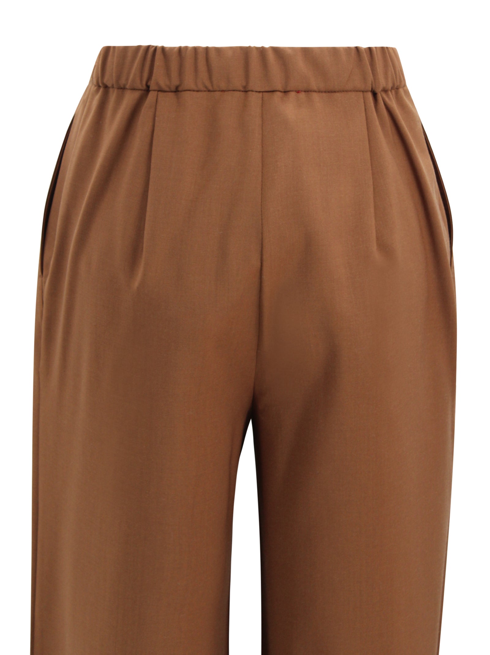 Max Mara Studio Trousers Cioccolato Wool