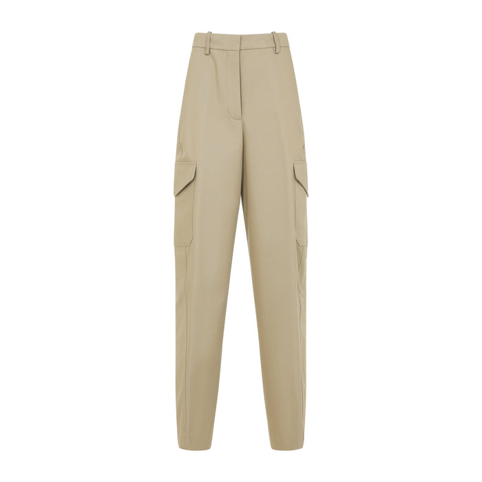 Cotton And Wool Pants Nude & Neutrals
