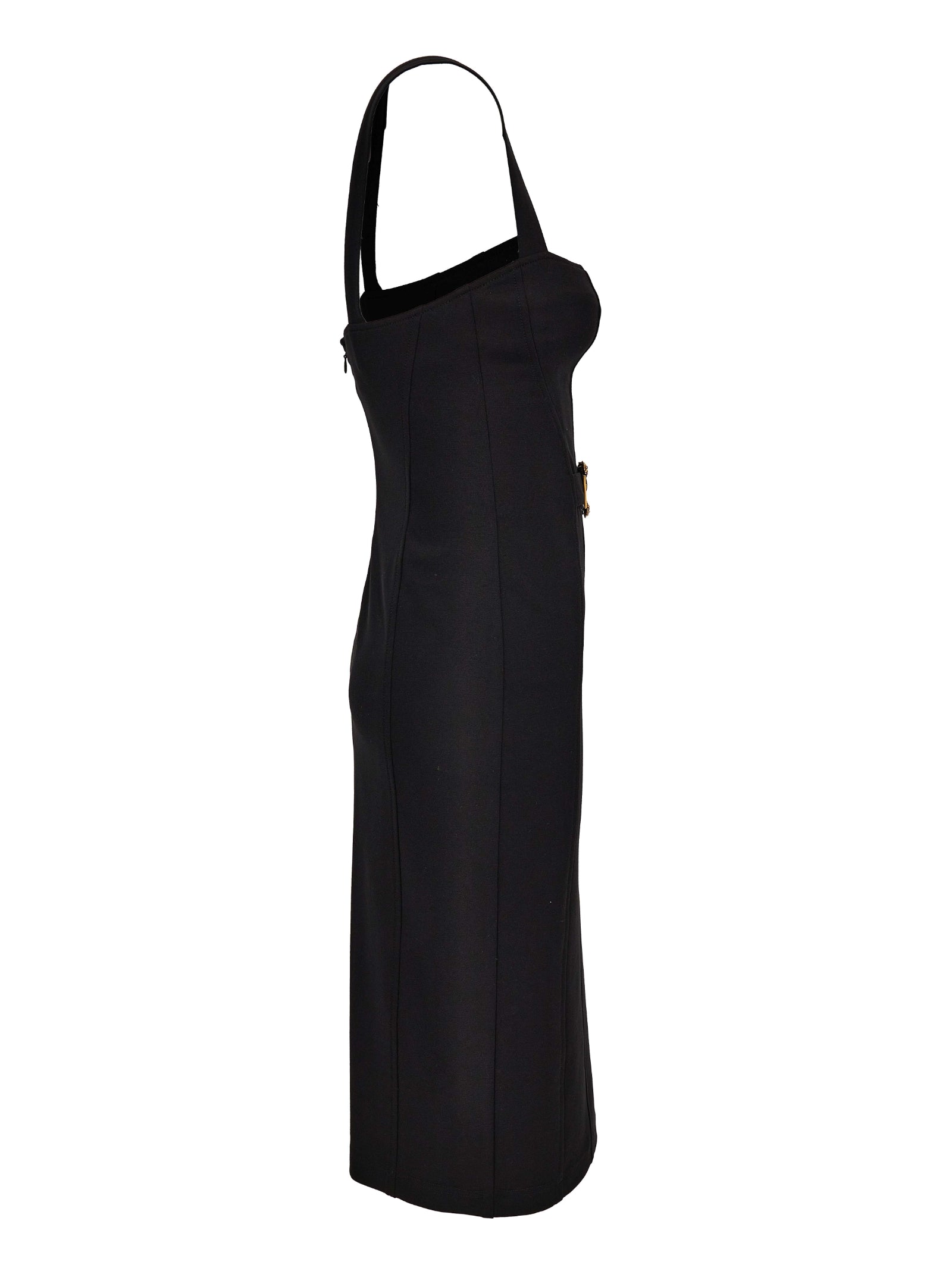 VERSACE JEANS COUTURE Dresses Black Viscosa Poliammidica Elastam