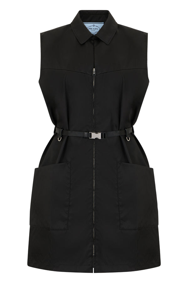 Short Dress Black Nylon Polyamide