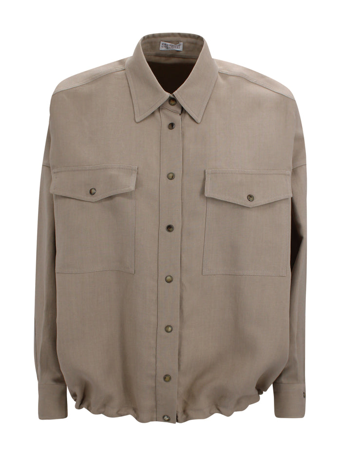 Brunello Cucinelli Shirts Sand Viscose